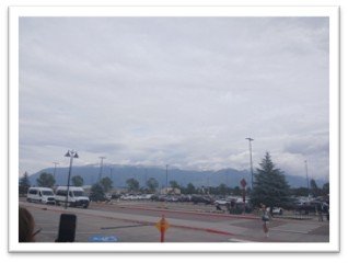 Stunning scenery greets you outside the Kalispell airport.