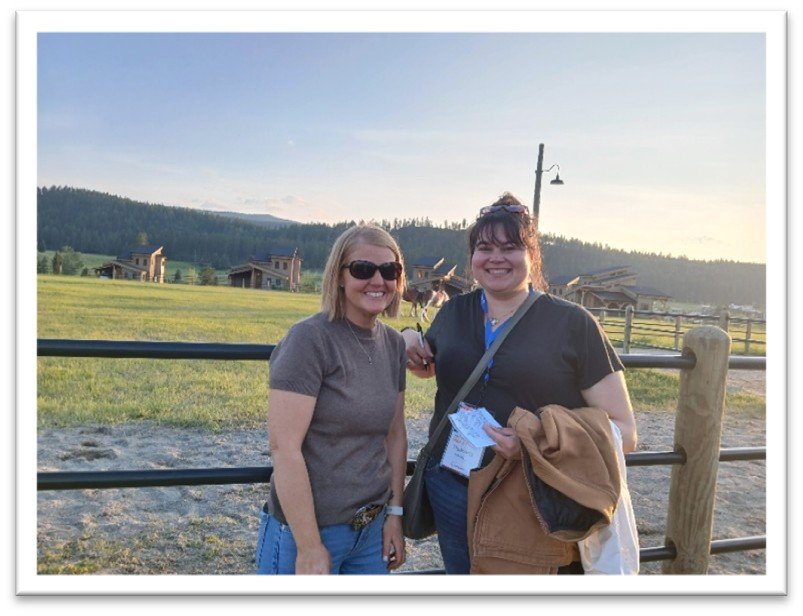 Stephanie with Katie, MWA Legislative Chair.