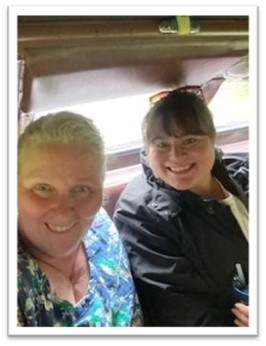 Jodie & Stephanie enjoying a tour